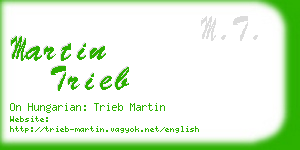 martin trieb business card